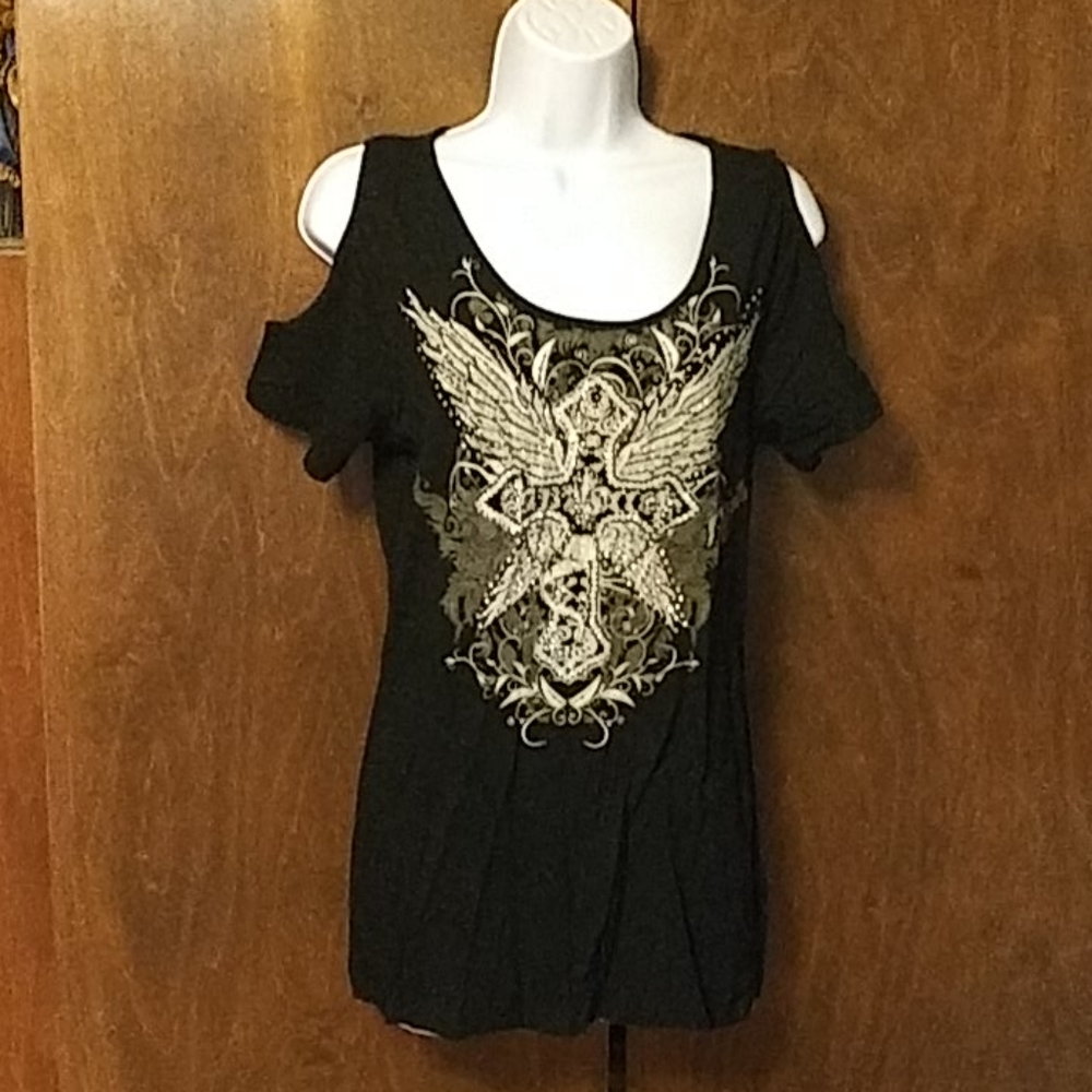 NWT LOS ANGELES BUS STOP BLK CROSS & WINGS